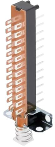 MagiDeal Interrupteur à bouton-poussoir 8pdt, 8 pôles, conception de mécanisme facile à utiliser pour l'électronique et les appareils ménagers, autobloquant,