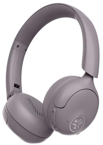 JLab Go Lux ANC Cuffie Wireless On Ear con Cancellazione Attiva del Rumore - 70+ Ore di Autonomia, Microfono Integrato, Connessione Multipla Bluetooth e Audio Spaziale, Malva