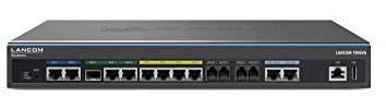 LANCOM 1906VA (EU, över ISDN), Dual-VDSL-VoIP-roouter, 2x VDSL2-vektoringmodem, 1x SFP/TP, 1x WAN-Ethernet, 2x ISDN S0 (TE/NT + NT), 4 x analog