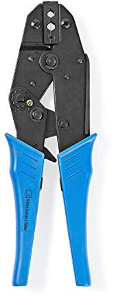 Nedis - Pince à sertir - Pince à sertir professionnelle à cliquet - RG58/59 - Connecteurs F, BNC, TNC et N - Réduit la fatigue de la main - 250 mm