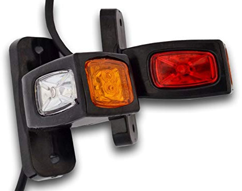 2 x 12V 24V SIDE MARKER CLEARANCE LIGHTS DIRECTION INDICATORS OUTLINE POSITION LAMPS TRUCK TRAILER LORRY VAN PICKUP WAGON CHASSIS BUS TRACTOR CAR CAMPER CARAVAN MOTORHOME MULTI-VOLT CUSTOM UNIVERSAL