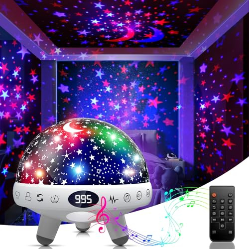 YACHANCE Kids Sound Machine with Night Light Projector,29 Soothing Sounds Baby Night Light Star Projector for Kids Room,White Noise Machine for Baby Sleeping Soother,Nursery Lamp,Bedroom Decor