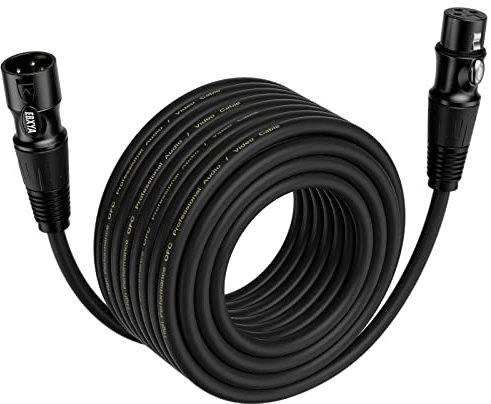 EBXYA XLR Kabel Mikrofonkabel 10M 3-Pin symmetrisch XLR Stecker auf Buchse Kabel mehrfarbig Mikrofonkabel DMX Kabel Mikrofon Patch Kabel