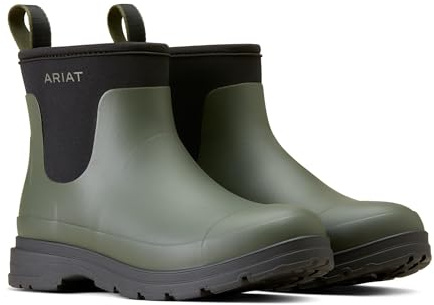ARIAT Kelmarsh Shortie Rubber Boots Dark Olive 8.5 B (M)