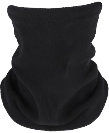 Halswärmer Snood, Winddicht Winter Halswärmer Halstücher Kragen Fleece Halstuch für Männer Frauen Halsbekleidung für Outdoor-Sportarten (Schwarz)