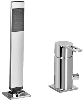 RIN041LCR Monomando de repisa bañera con mezclador desviador boca RINGO PAFFONI