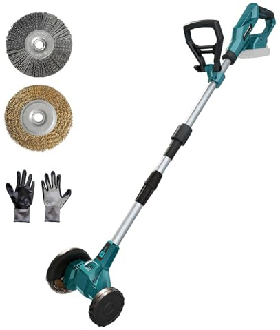ohyes Akku-Fugenreiniger Kompatibel mit Makita 18v B Series Batterie mit verstellbarem Teleskopführungsgriff für Garten und Hof(Batterie Nicht enthalten)
