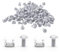 110 Pcs/55 Set M6x20mm Tuercas de Enjauladas y Tornillos, Juegos De Tuercas De Montaje En Rack, Tornillos Para Estante De Servidor, Juego De De Tuercas y Tornillos Para Rack De Servidor M6