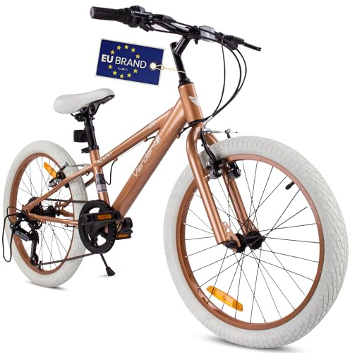 SUN BABY Verdant Bike barncykel 20/24 | För 6–12 år, Shimano-växlar samt justerbar sadel och styre