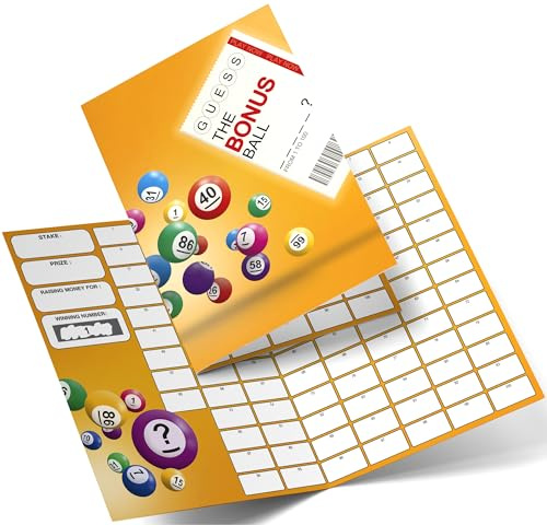 Fundraiser Hero Bonus Ball Fundraising Scratch Card A4 Size - 100 Names - Double Sided 330gsm Card (1)