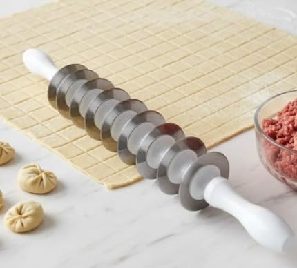 CiCi HOME Degskärare rulle med 9 rullknivar för turkisk MANTI (Tortellini)