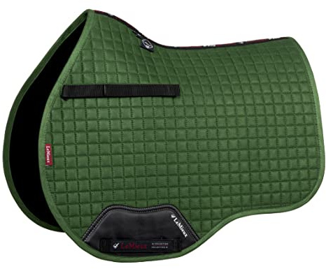 LeMieux General Purpose Suede Square Saddle Pad - English Saddle Pads for Horses - Equestrian Riding Equipment and Accessories (Hunter Green - Large)