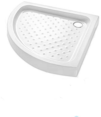 NONAME Piatto Doccia 80x80 cm Altezza 5 cm in Resina Acrilico semicircolare