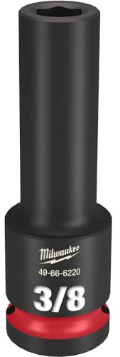 Milwaukee 49-66-6220 SHOCKWAVE Impact Duty 1/2 Drive 3/8 Deep 6 Point Socket