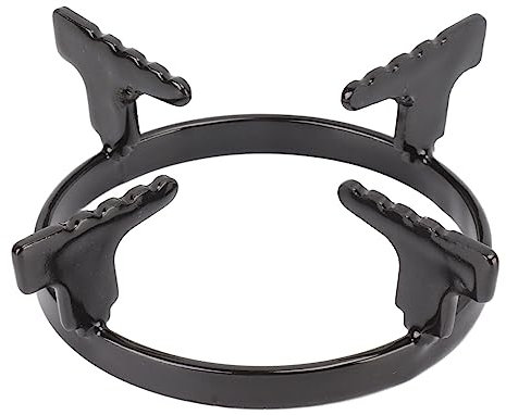 Support de Wok en Fonte, Antirouille en Acier Inoxydable, Support de Cuisinière à Gaz Portable, Support de Wok pour Casseroles à Fond Plat et Poêles à Frire