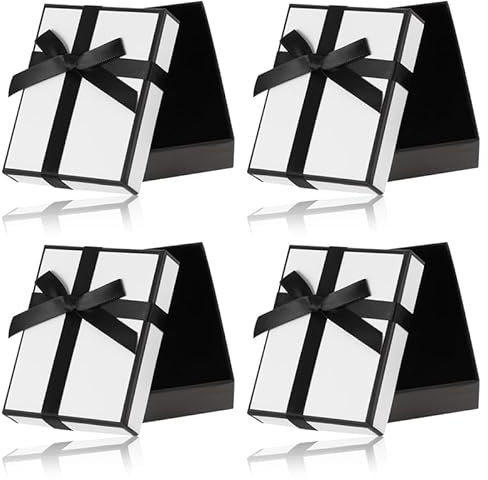 angelikashalala 4 Stück Geschenkbox Klein, Geschenkbox, Geschenkbox Mit Deckel, Geschenkschachtel Kleine Geschenkbox Geldgeschenke Verpackung Geschenkbox Mit Deckel für Geschenk(M)