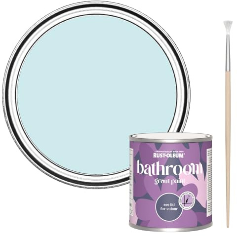 Rust-Oleum Mould-Resistant Blue Bathroom Grout Paint -Duck Egg 250ml