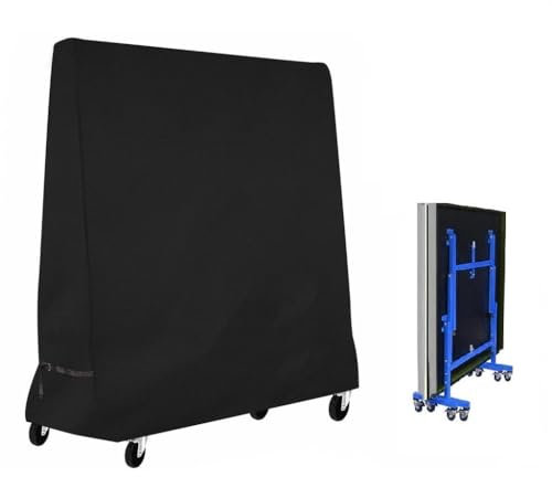 Betarami Tischtennis Schutzhülle Wasserdichte Oxford Polyester Abdeckung für Tischtennisplatte 165x70x185cm
