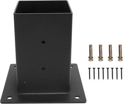 Juego de soportes de pared para pérgola de patio, para cenadores, cabaña de troncos, cenadores, postes superiores (recto)