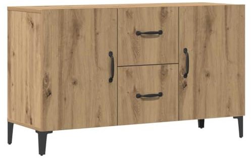 vidaXL Sideboard Artisan Oak 100x36x60 cm Engineered Wood, cabinet, cupboard, highboard, sideboard cabinet, storage cabinet, side cabinet, side board