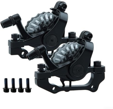 Innovativo design a doppio pistone in pinze meccaniche per freni a disco su misura per biciclette elettriche e scooter (freno anteriore nero)