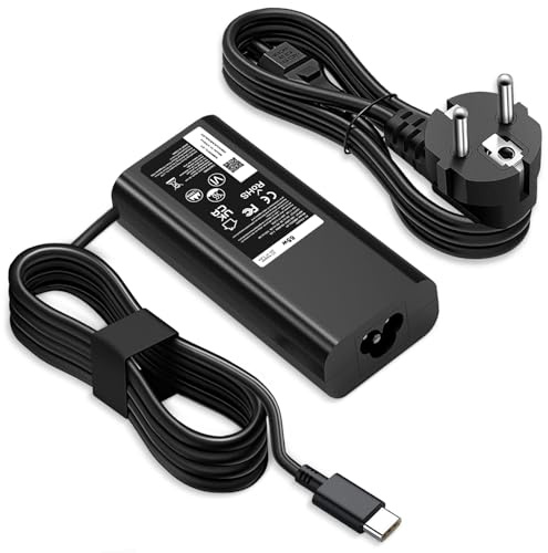 65W USB C Ladegerät Netzteil für Dell Latitude 5430 5530 5540 7390 7440, XPS 13 Chromebook 3100 5190, De LL Inspiron 14 16 7620 2 in1 AC Adapter Typ C Stromkabel