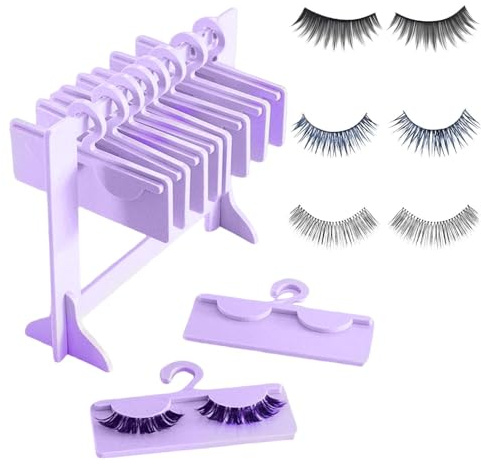 Estante Para Soporte De Pestañas Postizas, Estante Para Colgar Acrílico Para Pestañas, Organizador De 10 Perchas, Estante Para Soporte De Pestañas Postizas, Soporte Para Exhibición De Extensión De Pes