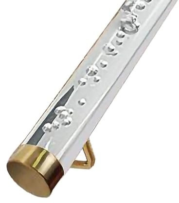 WDFYM 70cm Corrimano Acrilico Trasparente Corrimano per Scale - 1m 2m 3m 4m 5m 6m Antiscivolo Cristallo Trasparente Corrimano per Scale Interne Kit Completo per Muri(470cm/15.4ft)