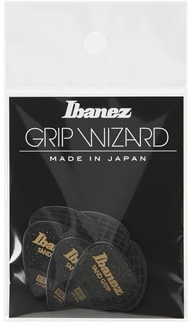 Ibanez PPA16HSG Wizard-serien, sandgrepp plektrum 6-pack 1,0 mm (PPA16HSGBK)