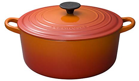 Le Creuset Cast Iron Round Casserole, Volcanic, 26 cm