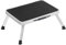SONGMICS Scaletta a Gradini, Scala, Scaletta Pieghevole, Sgabello in Acciaio, Gradini Antiscivolo, Portante 150 kg, Dimensioni da Piegata 32 x 44 x 17,5 cm, Bianco GSL01WT