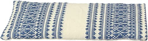 tvamm-Lifestyle Augenkissen mit Leinsamen/Lavendel Füllung - 100% Baumwolle Stoff, 23 x 11 cm/in wunderschönen Farben erhältlich (Orange Seide 1)