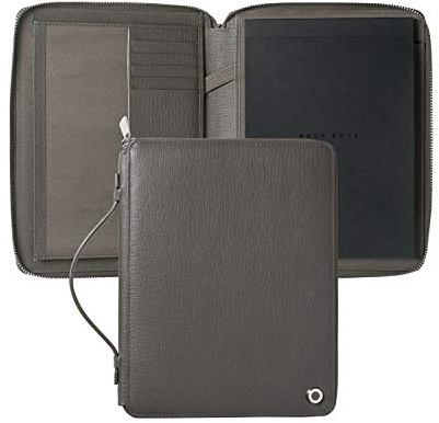 Conference zipped folder A5 Tradition Grey