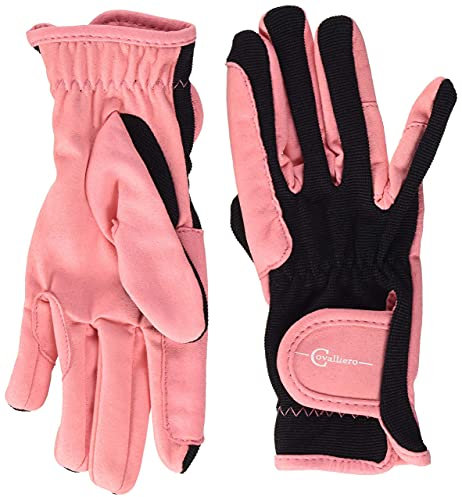 Covalliero Kinder Kinderreithandschuh Lilli Black/pink, Größe S Reithandschuh,