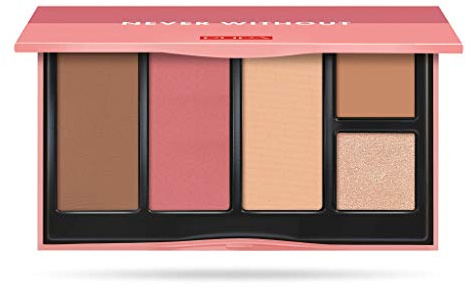 PUPA, NEVER WITHOUT ALL IN ONE FACE PALLETTE Nr.003 DARK SKIN, 17,5 G.