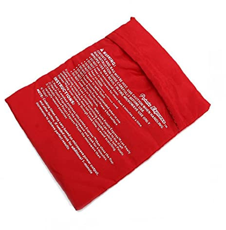 Ruluti Sac à cuisinière Lavable Rouge à Four à Micro-Ondes Cuisson Cuisson Pomme de Cuisson Rapide Rapide (Cuire 4 Pommes de Terre à la Fois)