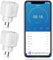 2er-Pack CNBINGO WLAN Smart Steckdose mit Strommessung, Funktioniert mit Alexa, Google Assistant, WiFi Mini Plug mit Zeitschaltuhr und Sprachsteuerung, Smart Home Steckdose Nur 2.4GHz WiFi, 16A