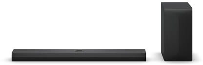 LG DS70TY 3.1.1 Dolby Atmos Soundbar (400W) mit kabellosem Subwoofer (eARC, HDMI, Optisch, Bluetooth) [2024], Schwarz