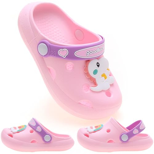 Enfant Mules et Sabots Sandales de Plage à Enfiler Légère Chaussures Été Antidérapant Pantoufles Clog Chaussons pour Fille Garçon pour Piscine de Jardin