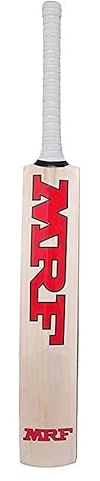MRF Virat Kohli Addition Sports Wooden Cricket Bat Willow for Tennis, Rubber Ball (6 Number, Kashmiri)