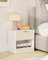 HEYZOEY Nachttisch Weiß, Holz Nachtschrank mit Schublade, Moderner Nachttische, Klein Nachtkommode 39x39x28 cm, Beistelltisch für Schlafzimmer,Wohnzimmer,Büro