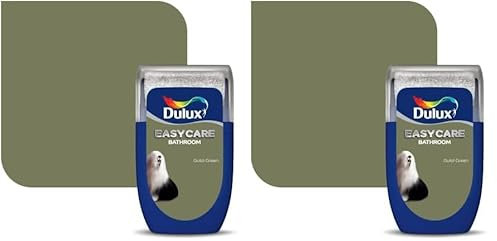 Dulux Easycare Bathroom tester paint - Guild Green - 30ML (Pack of 2)