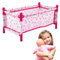 Babypuppenbett, Rosa Babypuppenbett, Puppenzubehör, Kinderwagen Puppe Wiege Für Mädchen,Realistische Puppe Rollenspiel Spielzeug Kinderwagen Puppe Autositz Träger Wiege Für Mädchen