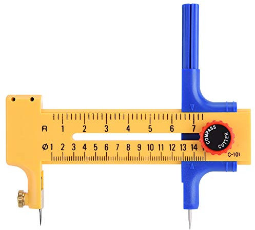 Coucle de boussole Coupe-cercle, ajustement Round Draw Picture Coute Couper outil Circle Matter Papier Papier Cradions