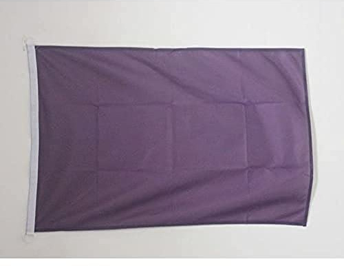 AZ FLAG - Drapeau Unicolore Violet Spécial Extérieur - 90x60 cm - Pavillon Nautique De Couleur Violette En Maille Bloquée Avec Anneaux Plastiques Intégrés - 80g