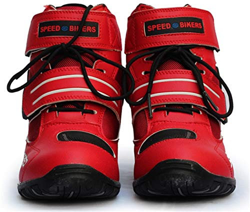 AKAUFENG Motorradstiefel Motorrad Schuhe Herren Kurzstiefel Sneaker Wasserabweisend mit Hartschalenprotektoren 39-45