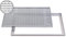 ACO 60x40cm Maschenrost mit V-Stab MW 9/31mm mit ALU Einbaurahmen Gitterrost Schuhabstreifer Rost