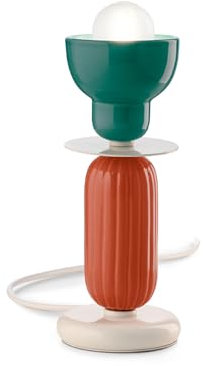 Berimbau Tischleuchte 1 Licht Deco aus Keramik C2602 Türkis Orange