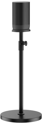 Höhenverstellbarer Lautsprecherständer für Sonos Move Ständer, robuster Bodenständer für Sonos Move & Move 2 mit verdecktem Netzkabel-Design, einfache Installation, Schwarz