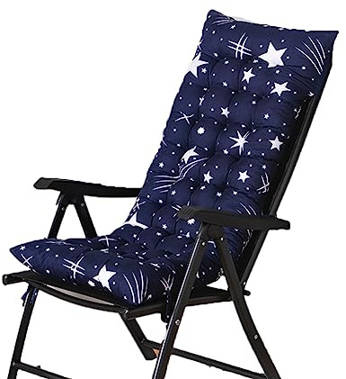 Morbuy Cojín para Tumbona de Jardín, Suave y Cómodo Cojín Reclinable Colchoneta Tumbona Exterior Ideal para Tumbonas, Sillas y Hamacas (48x120cm,Estrellado)